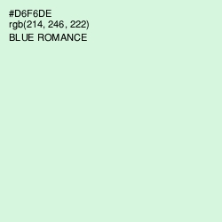 #D6F6DE - Blue Romance Color Image